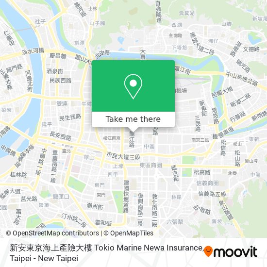 新安東京海上產險大樓 Tokio Marine Newa Insurance map