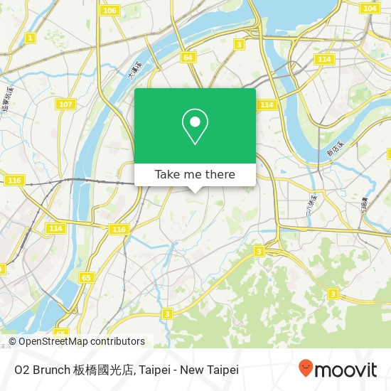 O2 Brunch 板橋國光店 map