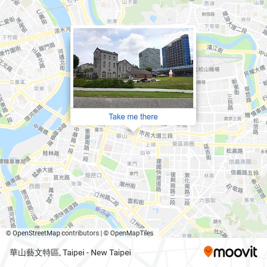 華山藝文特區 map