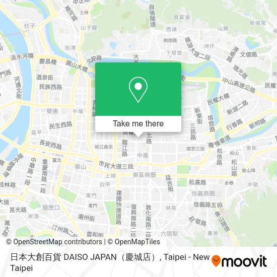 日本大創百貨 DAISO JAPAN（慶城店）地圖