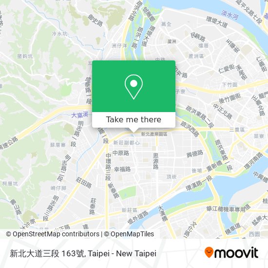 新北大道三段 163號 map