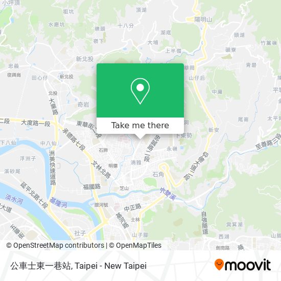 公車士東一巷站地圖