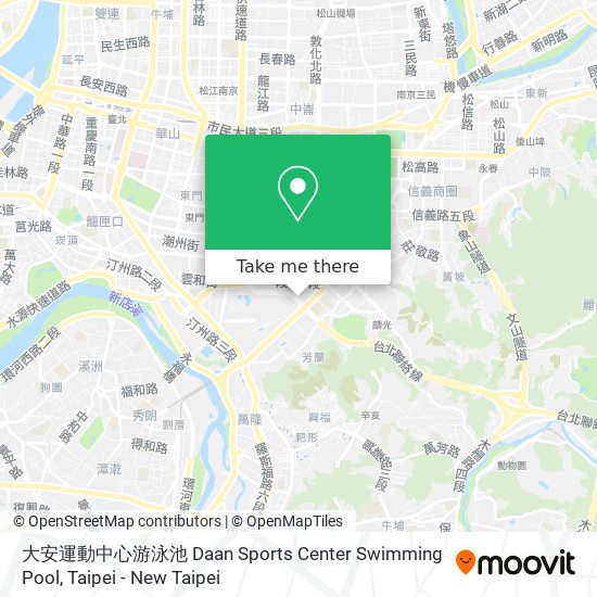 大安運動中心游泳池 Daan Sports Center Swimming Pool地圖