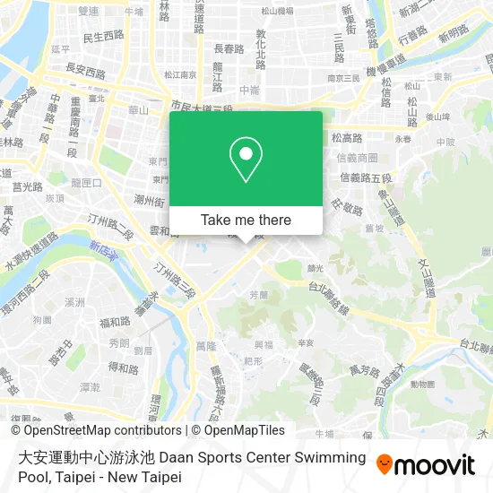 大安運動中心游泳池 Daan Sports Center Swimming Pool地圖