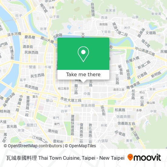 瓦城泰國料理 Thai Town Cuisine map