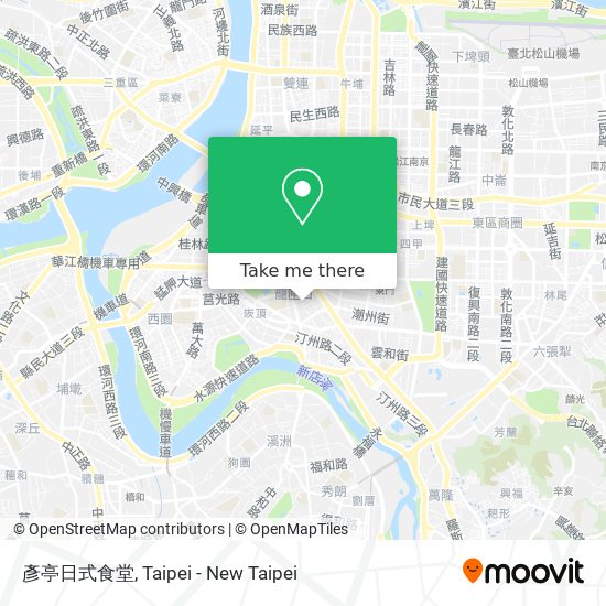 彥亭日式食堂 map