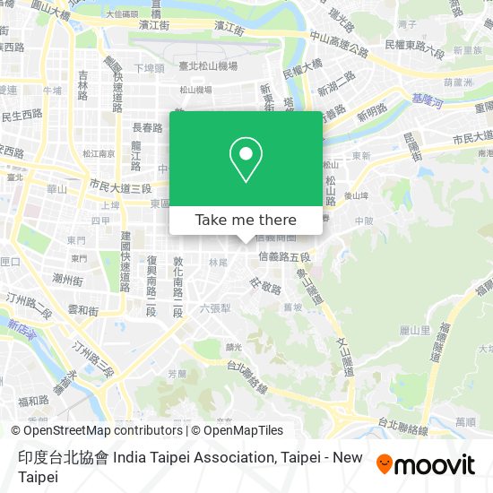 印度台北協會 India Taipei Association map