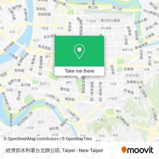經濟部水利署台北辦公區地圖