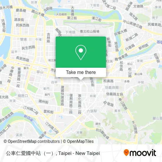 公車仁愛國中站（一）地圖