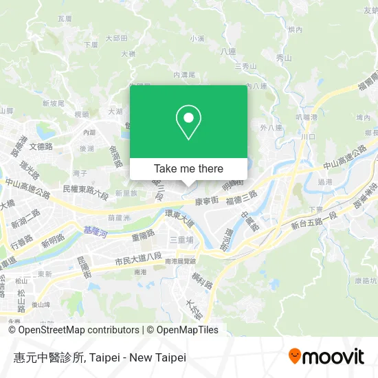 惠元中醫診所地圖
