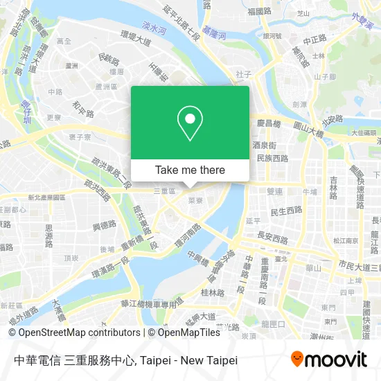 中華電信 三重服務中心地圖
