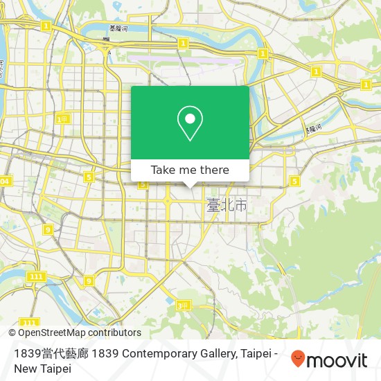 1839當代藝廊 1839 Contemporary Gallery map