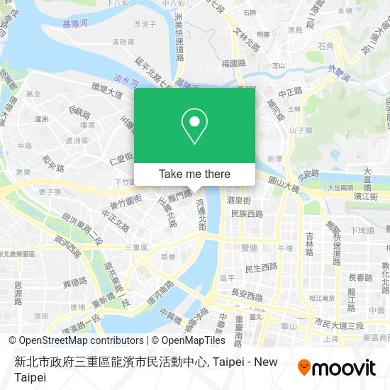 新北市政府三重區龍濱市民活動中心地圖