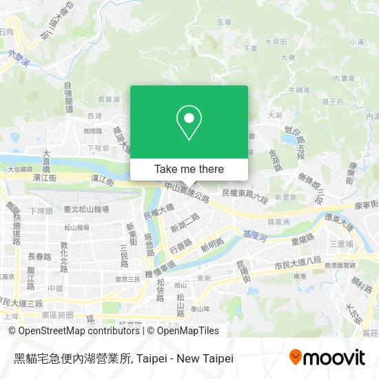 黑貓宅急便內湖營業所地圖