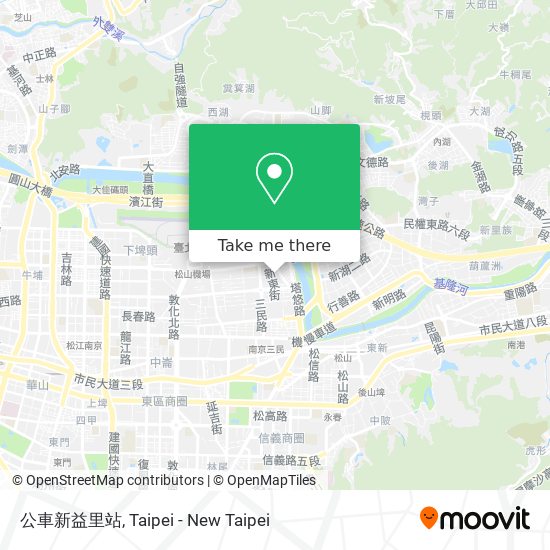 公車新益里站 map
