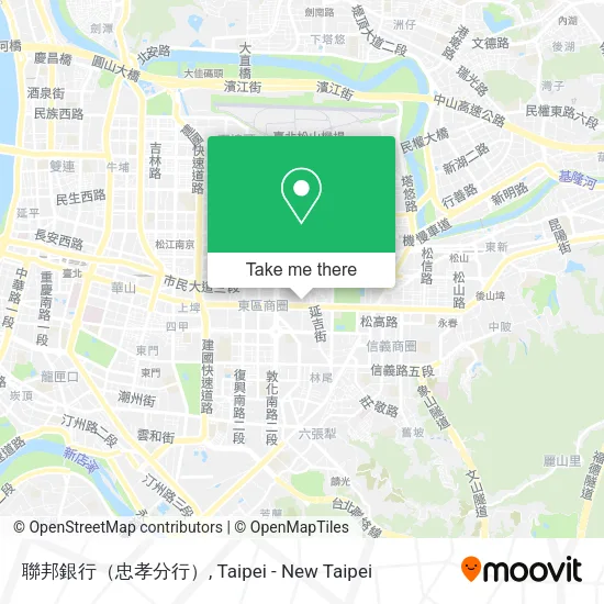 聯邦銀行（忠孝分行）地圖
