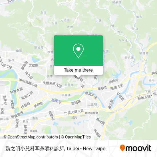 魏之明小兒科耳鼻喉科診所地圖