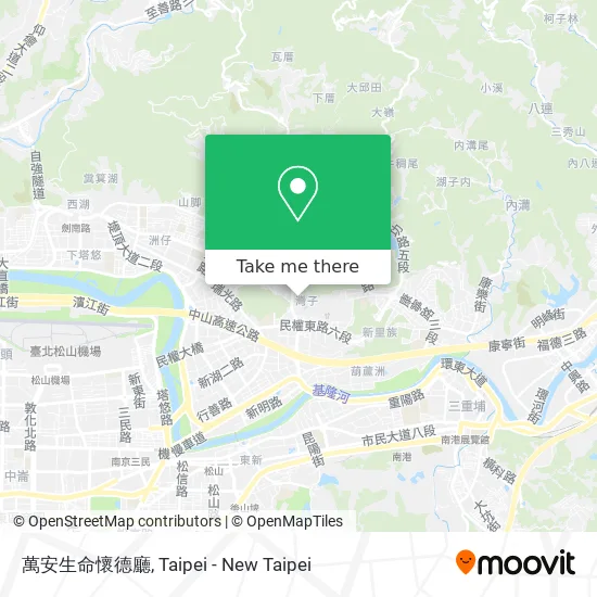 萬安生命懷德廳 map