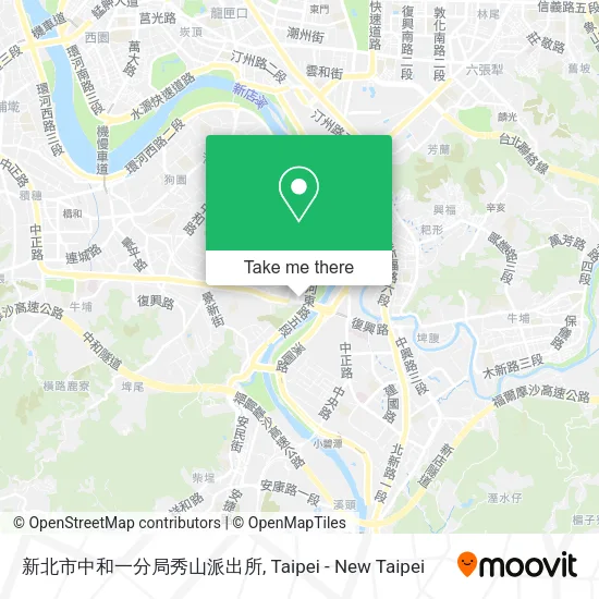 新北市中和一分局秀山派出所地圖