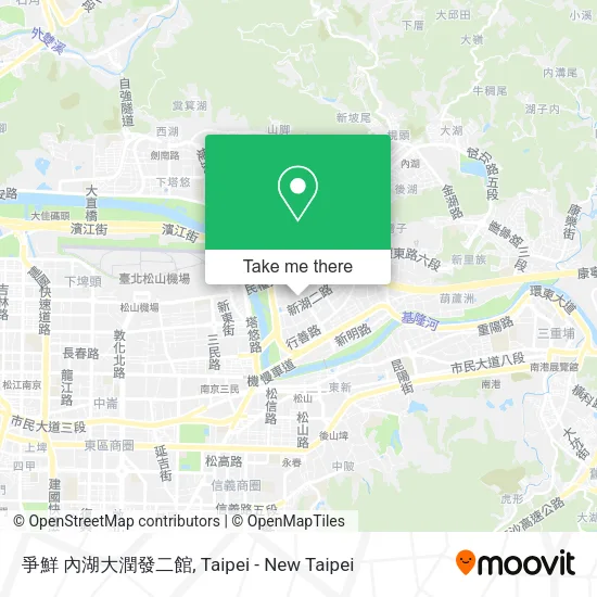 爭鮮 內湖大潤發二館地圖