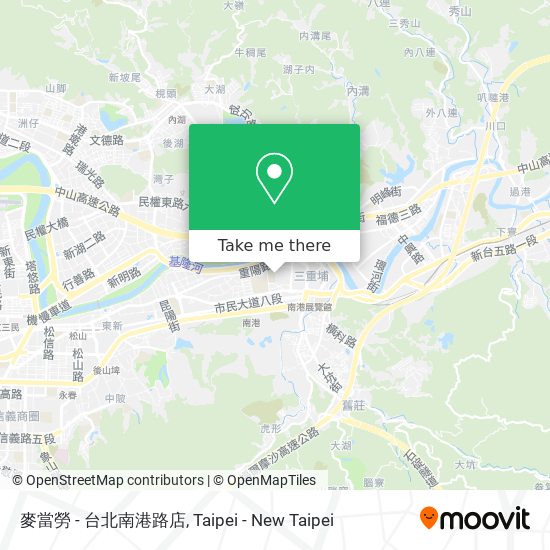麥當勞 - 台北南港路店 map
