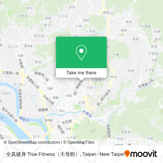 全真健身 True Fitness（天母館） map