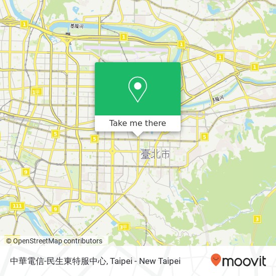 中華電信-民生東特服中心 map