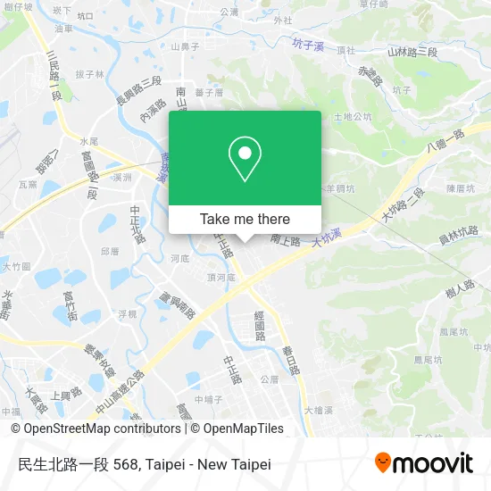 民生北路一段 568地圖