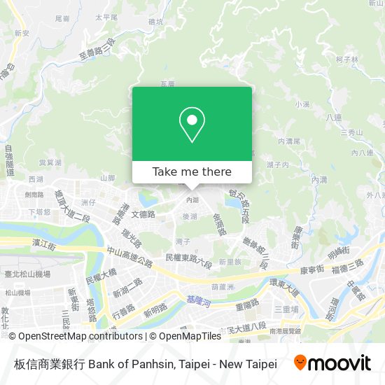 板信商業銀行 Bank of Panhsin map
