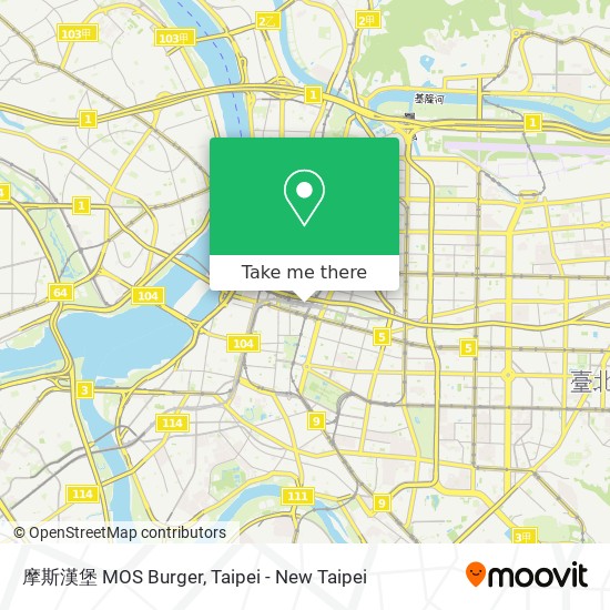 摩斯漢堡 MOS Burger map