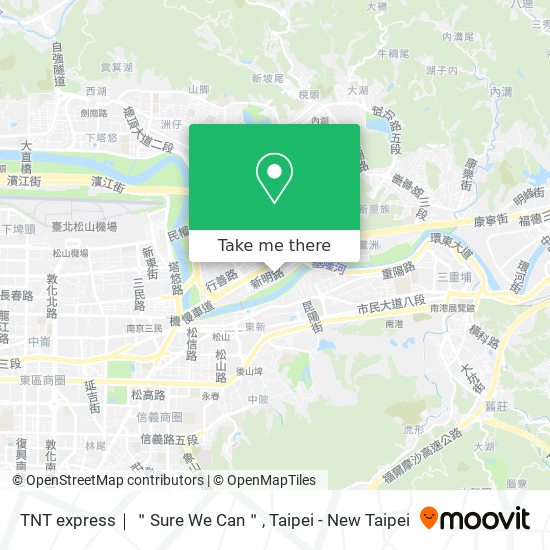 TNT express｜＂Sure We Can＂ map