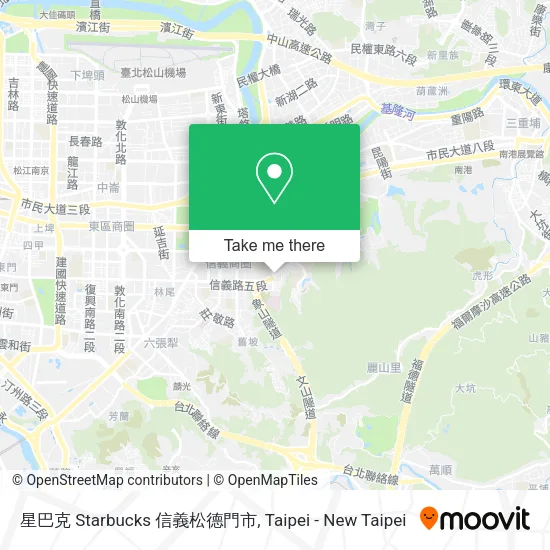 星巴克 Starbucks 信義松德門市地圖