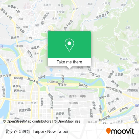 北安路 589號地圖