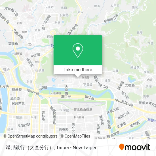 聯邦銀行（大直分行）地圖
