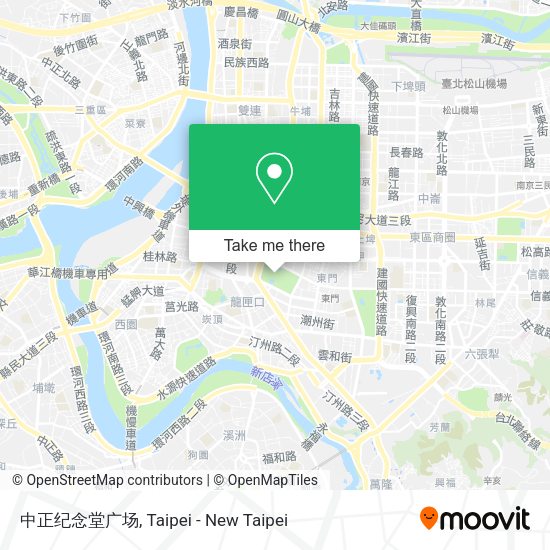 中正纪念堂广场地圖