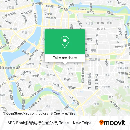 HSBC Bank滙豐銀行仁愛分行地圖