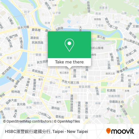 HSBC滙豐銀行建國分行 map