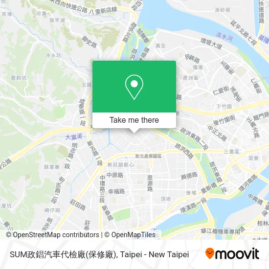 SUM政錩汽車代檢廠(保修廠)地圖