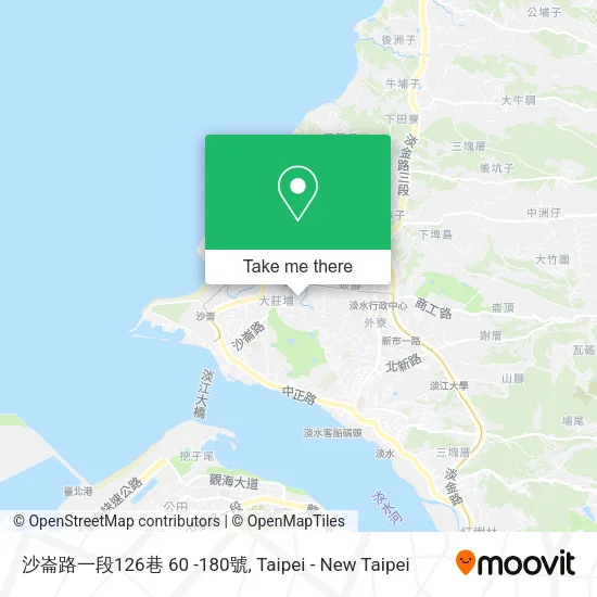 沙崙路一段126巷 60 -180號地圖
