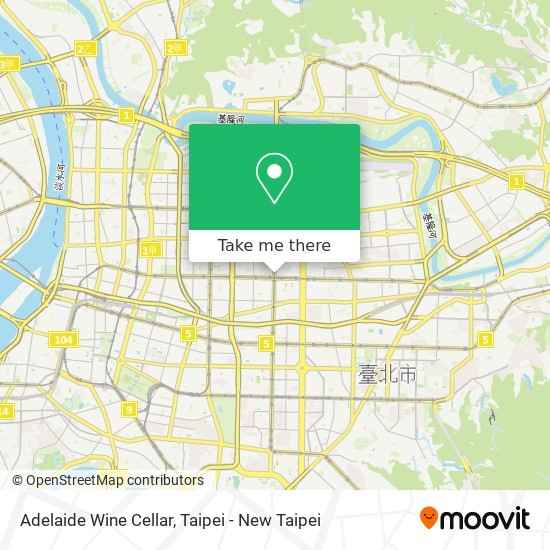 Adelaide Wine Cellar map