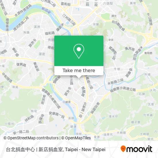 台北捐血中心 | 新店捐血室 map