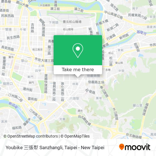 Youbike 三張犁 Sanzhangli地圖