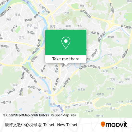 康軒文教中心羽球場 map