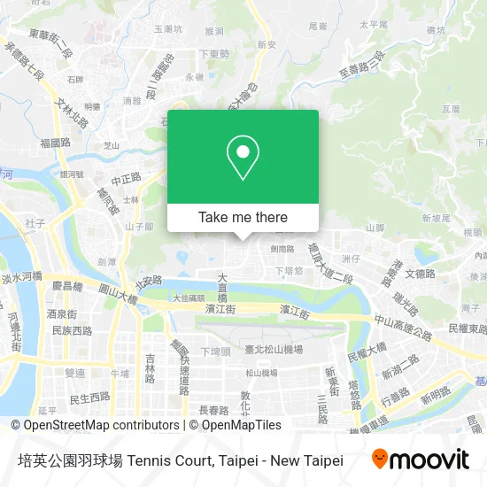 培英公園羽球場 Tennis Court map