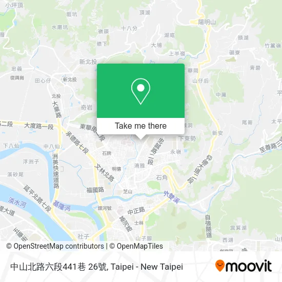 中山北路六段441巷 26號地圖