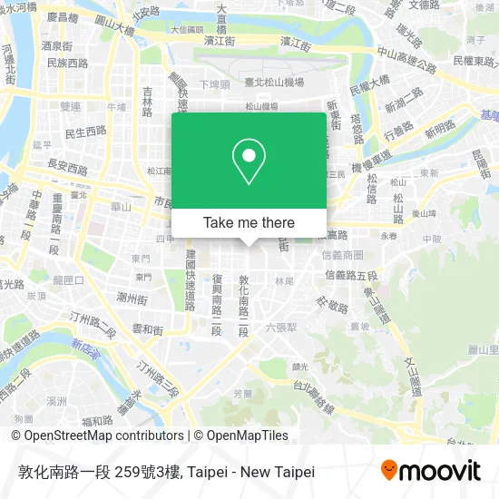 敦化南路一段 259號3樓地圖
