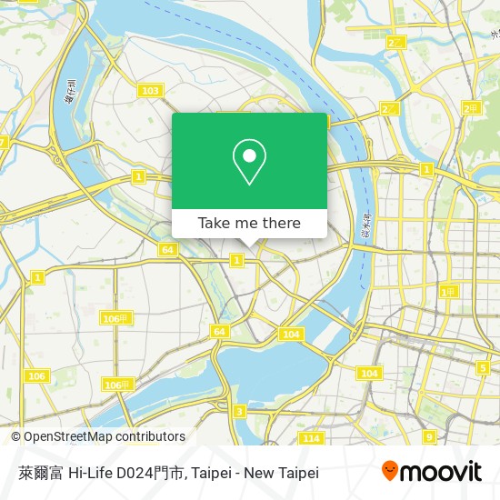 萊爾富 Hi-Life D024門市 map