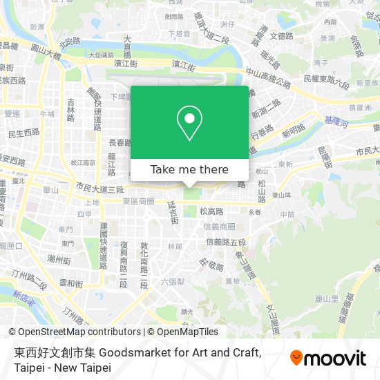東西好文創市集 Goodsmarket for Art and Craft map