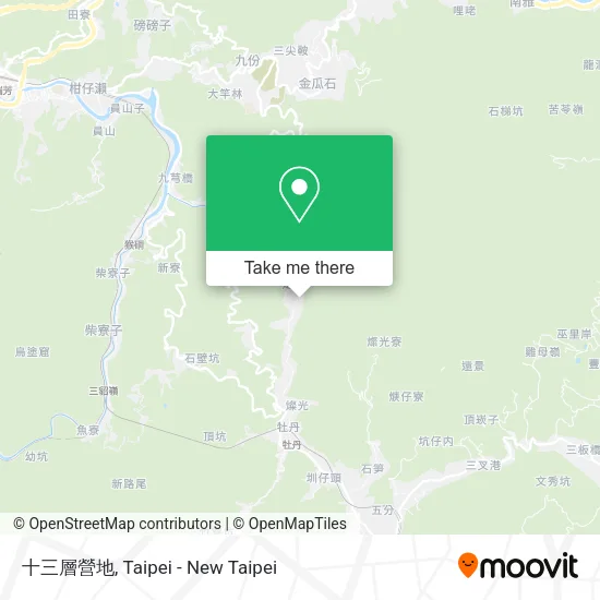 十三層營地 map