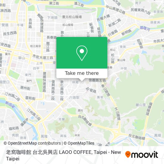 老窩咖啡館 台北吳興店 LAOO COFFEE map